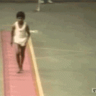 Kid gymnastics jump fail