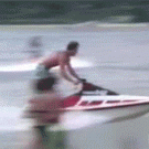 Jet ski faceplant