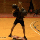 Basketball juggling skills