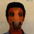 Foam latex horse mask