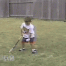 Dog fetches ball over fence