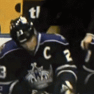 Hockey player drinking fail