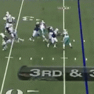 Football cheerleader gets tackled