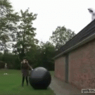 Jumping on ball fail
