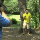 Paintball William Tell shot