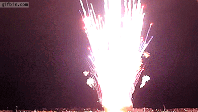 7000 fireworks go off at once