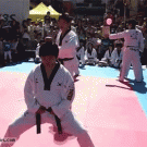 Kicking object off head fail