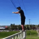 Kid hits head while backflipping