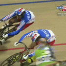 Amazing cycling recovery (Gregory Bauge)