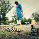 Superman beam nutshot