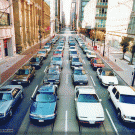 Cars vs. public transportation
