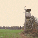 Backflip from a hunting tower