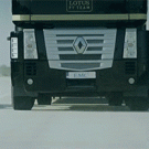 World record truck jump by EMC and Lotus F1 team