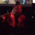 Girl falls off mechanical bull