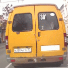 Guy runs into a bus