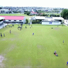 Kid knocks drone out of the air