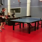 Lucky ping poing shot