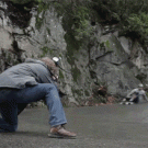 Photographer gets hit by longboard