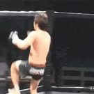MMA backflip fail