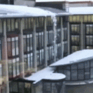 Massive roof snowfall
