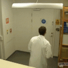 Laboratory cannon prank