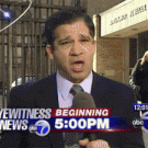 Lady trips and falls on live news