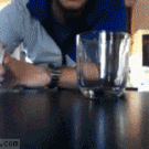 Smoke in a glass trick