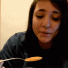 Girl tries cinammon