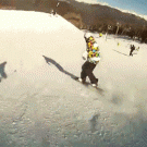 Snowboard triple backside rodeo