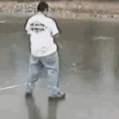 Ice rescue rope prank