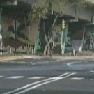 Biker cop vs. speed bump