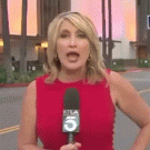 Photobomber scares reporter