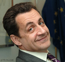 Nicolas Sarkozy morphing into a monkey