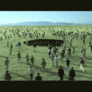 People jumping in a hole