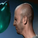 Slow-motion water baloon to the face