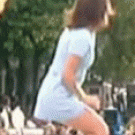 Girl doing the dance on stage