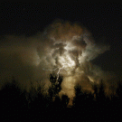 Time-lapse thunder cloud
