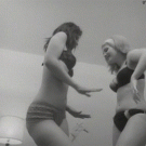 60s girls in bikini dancing