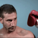 slow-motion boxing punch