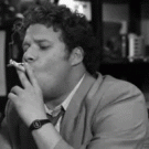 Seth Rogen smoking in Pineapple Express