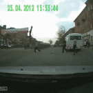 Driver runs over pedestrian