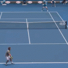 Tennis ball kid gets hit in the face