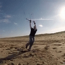 Dude gets mad kite air