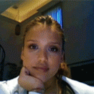 Jessica Alba webcam stare-off