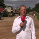 Reporter almost hit by bike