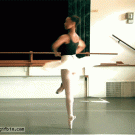 Ballerina pirouette 