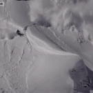Skier avalanche backflip (Sverre Liliequist)