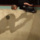 Skater vs. swimming pool ladder (Chad Bartie)