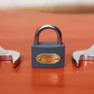 How to open a padlock with nut wrenches