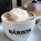 3D cat latte